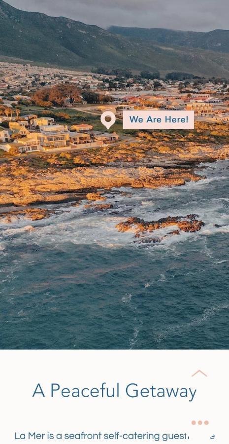 La Mer Seafront Selfcatering Accommodation Kleinmond Bagian luar foto